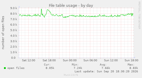 File table usage