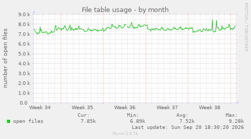 File table usage